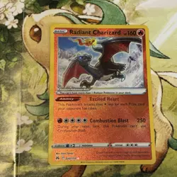 Pokemon TCG Charizard Radiant Rare Card Crown Zenith 020/159 NM Condition - Image 1