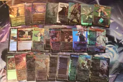 MTG Final Fantasy Japanese Misc FOIL Lot 25 cards - FIN FCA SLD READ - Image 1