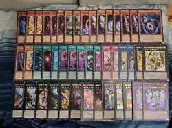 Yugioh Complete 48 Card Galaxy Tachyon Deck Core Infinity Primal Dragluxion - Image 1