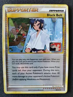 Pokemon Black Belt Crosshatch Holo League Play Promo Triumphant 85/102 NM Card - Image 1