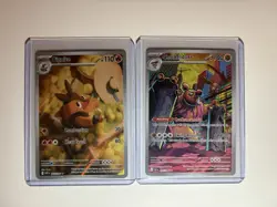 Pokemon TCG Black Bolt White Flare Illustration Rare 2 Card Lot - Image 1