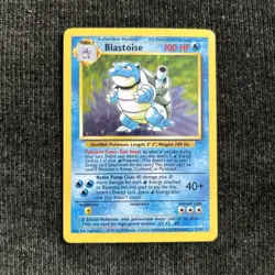 Pokemon TCG Blastoise Base Set Holo Unlimited Rare Card 2/102 LP Condition - Image 1
