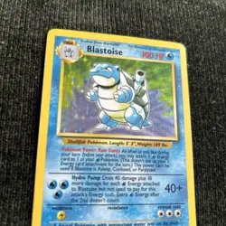 Pokemon TCG Blastoise Base Set Holo Unlimited Rare Card 2/102 LP Condition - Image 2