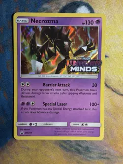 Necrozma Prerelease SM204 Sun And Moon Unified Minds Stamped Promo Pokemon Card - Image 2