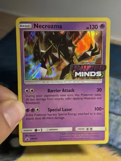 Necrozma Prerelease SM204 Sun And Moon Unified Minds Stamped Promo Pokemon Card - Image 3