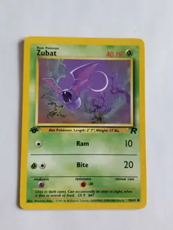 ZUBAT 70/82 1st Edition Team Rocket WOTC Pokemon Card Near Mint/Light Play - Image 1