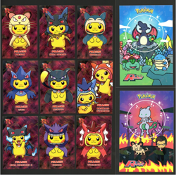 Pikachu Poncho Set Holo Team Rocket Card Database Peru Pokemon Full Set Cracked - Image 1
