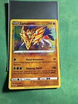 Zamazenta - 102/185 - Pokemon Vivid Voltage Sword & Shield Amazing Rare Card NM - Image 1