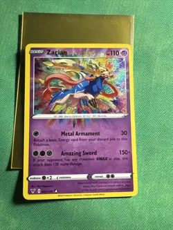 Zacian 082/185 Vivid Voltage Amazing Rare Pokemon Card NM - Image 1