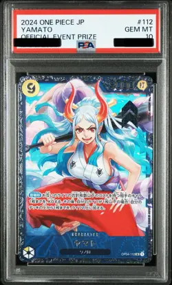 PSA 10 Yamato Japanese OP-04 112 Flagship Top 8 Prize One Piece Card GEM MINT - Image 2