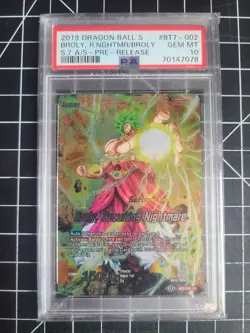 Dragon Ball Super Card Game - Broly, Recurring Nightmare - Gem Mint - PSA 10 - Image 1