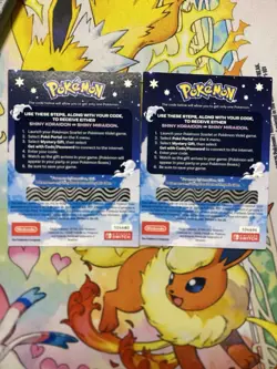 Shiny Koraidon & Miraidon Pokemon Scarlet Violet Code Card -Gamestop- 2 Of Them - Image 2