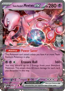 Team Rocket's Mewtwo ex (#205) - Ho SV - Scarlet & Violet Promo Cards NM Pokemon - Image 1