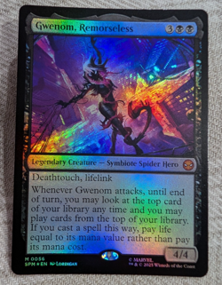 Gwenom, Remorseless Foil Marvel's Spider-Man NM MTG - Image 1