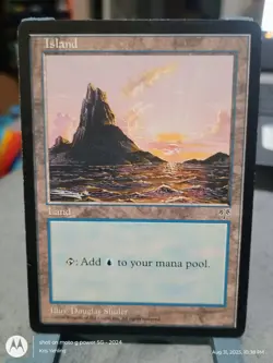 Magic: the Gathering Mirage Island (Sunset) LP/EX Condition - Image 1