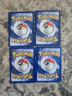 Pokemon Base Set 2 4 Pokemon Cards Non Holo MP - Image 2