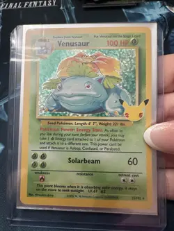 Pokemon Venusaur 15/102 Celebrations: Classic Collection Holo TCG - Image 3
