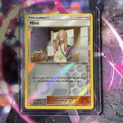 Pokemon TCG Mina 183/214 Lost Thunder Reverse Holo LP - Image 1