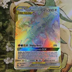 Pokemon TCG Moltres Zapdos Articuno GX Rainbow 69/68 Hidden Fates NM/M - Image 1