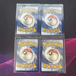 Pokemon Lot of 4 Holo Slowking ex 238 Paldea Evolved Full Art Golem EX Adaman - Image 2