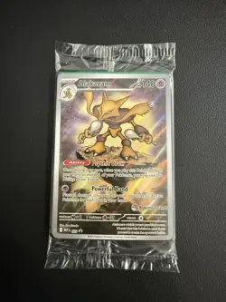 Pokemon Center Stamped Alakazam 009 Pokemon Mega Evolutions - Promo Sealed - Image 1