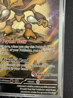 Pokemon Center Stamped Alakazam 009 Pokemon Mega Evolutions - Promo Sealed - Image 2