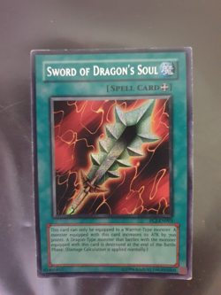 YUGIOH SWORD OF DRAGON'S SOUL SECRET RARE PCJ-EN003 MP/HP - Image 1