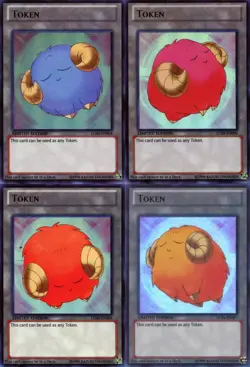 Goat/Sheep TOKEN x4 - LC04 - SCAPEGOAT - ULTRA RARE HOLO - NM/LP YUGIOH TRACKED - Image 1