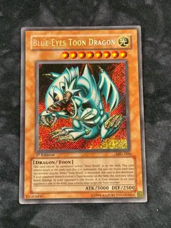 Yugioh Blue-Eyes Toon Dragon MRL-000 Secret Rare 1st Edition LP - Image 1