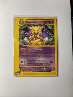 Alakazam Pokemon TCG Card Expedition Base Set, Non-Holo, Regular Card 033/165 - Image 1