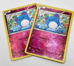 Marill Reverse Holo 76/114 Pokemon Card 2016 Steam siege LP/MP - Image 1