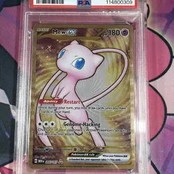 2023 Pokemon Mew ex Full Art 151 UPC Gold Metal Promo Card 205/165 PSA 10 GEM MT - Image 2