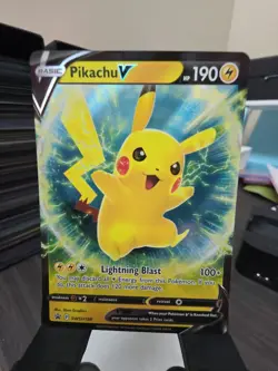 Pikachu V SWSH198 2022 Pokemon TCG Sword & Shield Black Star Promo Card NM+ - Image 1