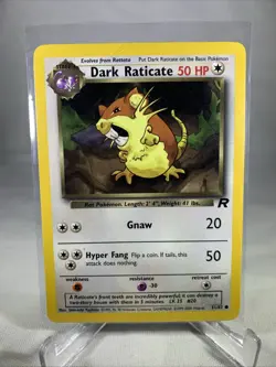 Dark Raticate 51/82 Pokemon Card Team Rocket - Common - Image 1