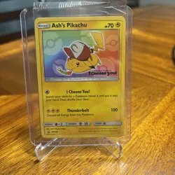 Pokemon Ash's Pikachu - SM108 - Promo Choose You Movie Card SEALED - Image 1