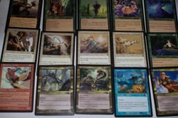MTG 15x invasion odyssey mixed green white red gold border magic card lot MP - Image 2
