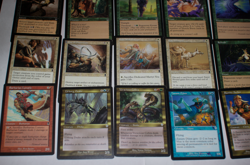 MTG 15x invasion odyssey mixed green white red gold border magic card lot MP - Image 3