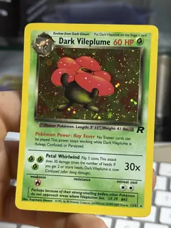 Dark Vileplume 13/82 Team Rocket 2000 Holo Rare WOTC Pokemon Card TCG - Image 3