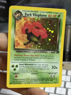 Dark Vileplume 13/82 Team Rocket 2000 Holo Rare WOTC Pokemon Card TCG - Image 4