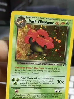 Dark Vileplume 13/82 Team Rocket 2000 Holo Rare WOTC Pokemon Card TCG - Image 5