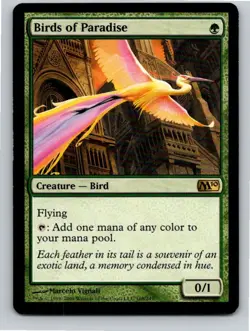 Magic the Gathering Birds of Paradise Core Set 2010 MTG Free Shipping! - Image 1