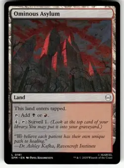 Ominous Asylum #181 SPM Marvel's Spider-Man Magic MTG Regular - Image 1