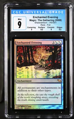 ENCHANTED EVENING Shadowmoor Foil Rare CGC 9 Q++ MTG [Nostalgium] - Image 1