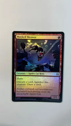 MTG Marvel Spider-Man Masked Meower Foil #0082 Magic The Gathering - Image 1