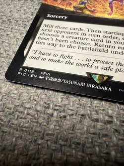 [final fantasy vi] “Rejoin the Fight” Extended Art (FIC 0118, MtG Commander) - Image 3