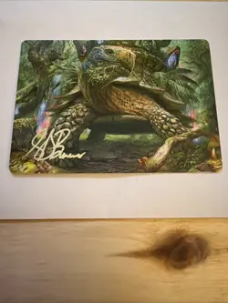 Gold Stamp Art Series BLOSSOMING TORTOISE mtg NM-M Wilds of Eldraine - Image 1