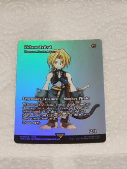 Zidane Tribal Foil MTG Final Fantasy - Showcase Foil - NM - Ragavan Variant - Image 2