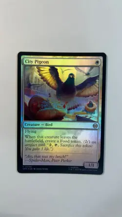 MTG Marvel Spider-Man City Pigeon Foil #0004 Magic The Gathering - Image 1