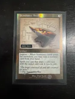 MTG the Brothers War Semblance Anvil 440/500 Schematic Serialized Magic - Image 1