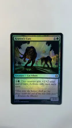 MTG Marvel Spider-Man Kraven's Cats Foil #0104 Magic The Gathering - Image 1
